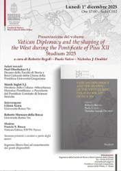 Vatican Diplomacy and the shaping of the West during the Pontificate of Pius XII Studium 2025